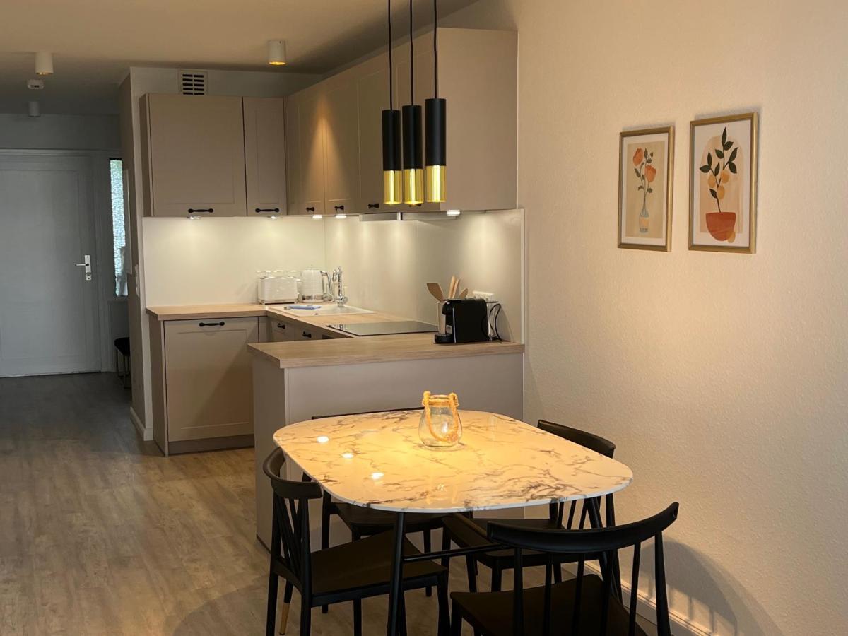 Moderne 3-Zi-Wohnung mit Meerblick direkt am Strand Scharbeutz Exterior foto