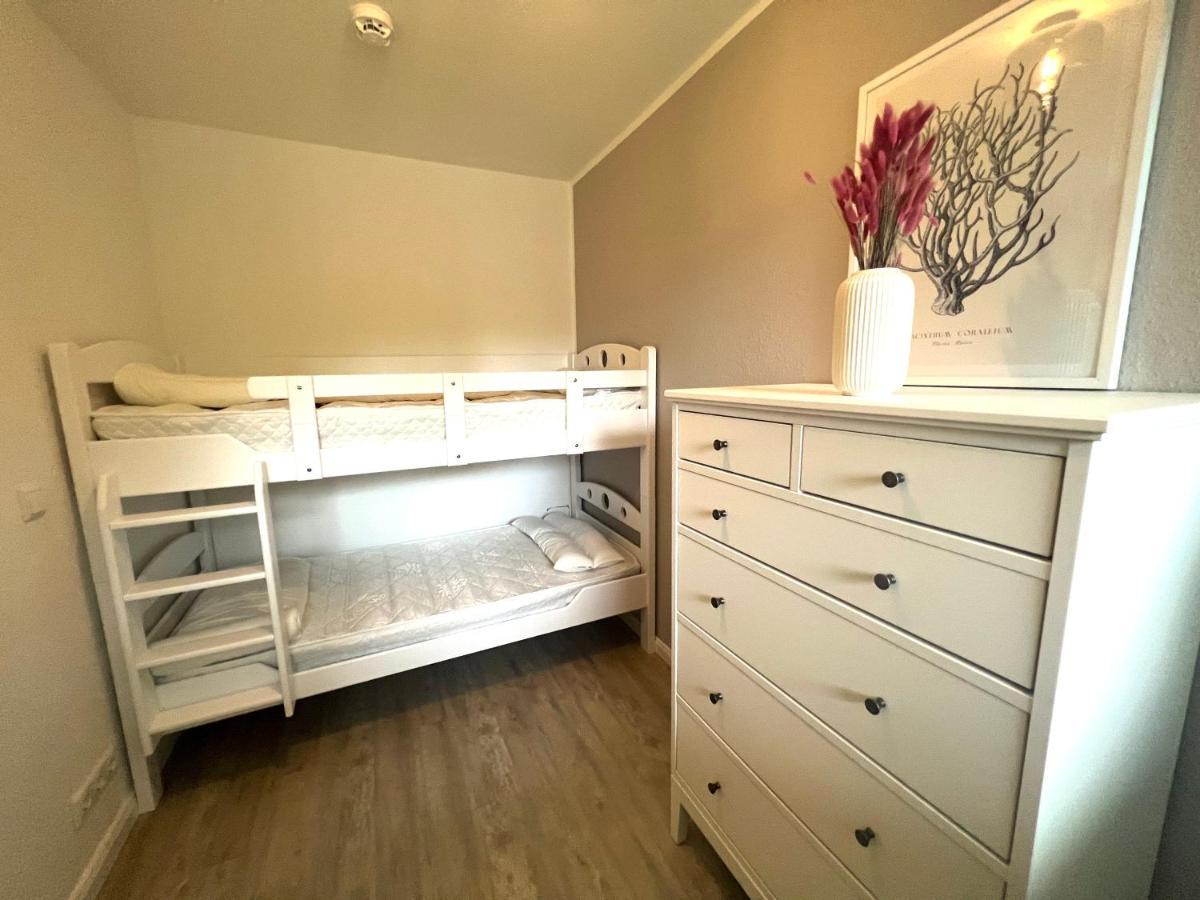 Moderne 3-Zi-Wohnung mit Meerblick direkt am Strand Scharbeutz Exterior foto